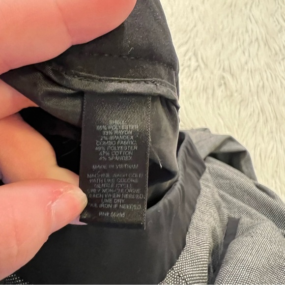 Express Columnist Pant Black White Dots 8R - Picture 10 of 11